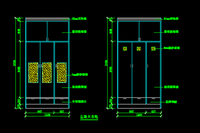 住宅室內(nèi)裝修各類(lèi)CAD立面大樣圖詳解